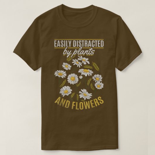 植物や流れによって容易に気を散らす花園 Tシャツ (デザイン正面)