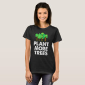 植物より多くの木の環境自然活動家 Tシャツ (正面フル)