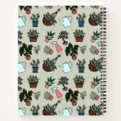 植物をテーマにしたノートブック ノートブック (裏面)