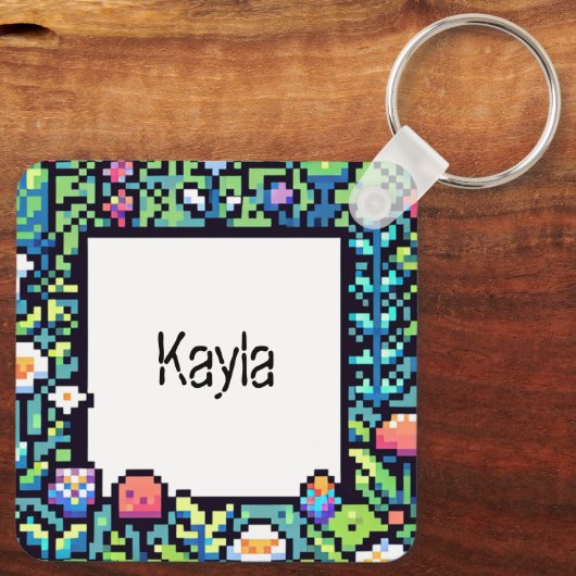 植物を愛するただの少女 キーホルダー (裏面)