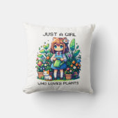 植物を愛するただの少女 クッション (正面)