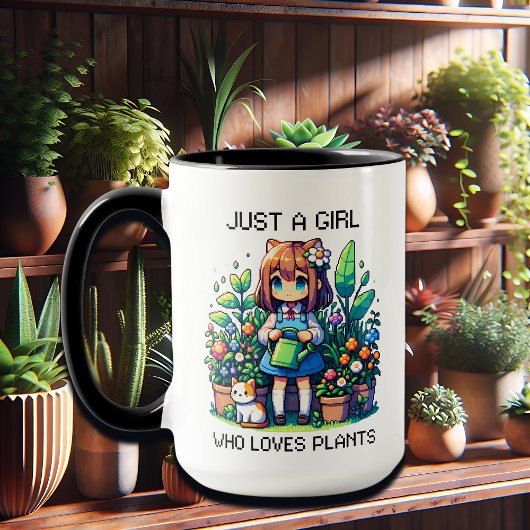 植物を愛するただの少女 マグカップ