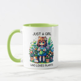 植物を愛するただの少女 マグカップ