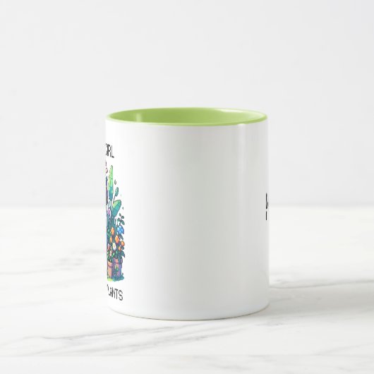 植物を愛するただの少女 マグカップ (中央)