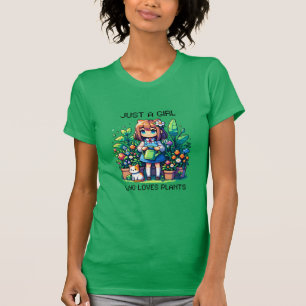 植物を愛するただの少女 Tシャツ