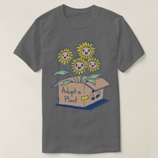 植物を採用する Tシャツ (デザイン正面)