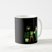 植物を湿らせたばかりだ コーヒーマグカップ (正面右)