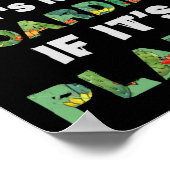 植物を育てるサボテンもしは置いてない ポスター (角)