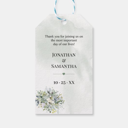 植物を育てる愛のギフトEucalyptus succulent ギフトタグ (裏面)