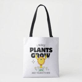 植物を育て観光客を赤くする トートバッグ