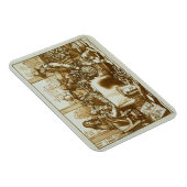 植物を調べる植物学者（リトボ） マグネット (右側)