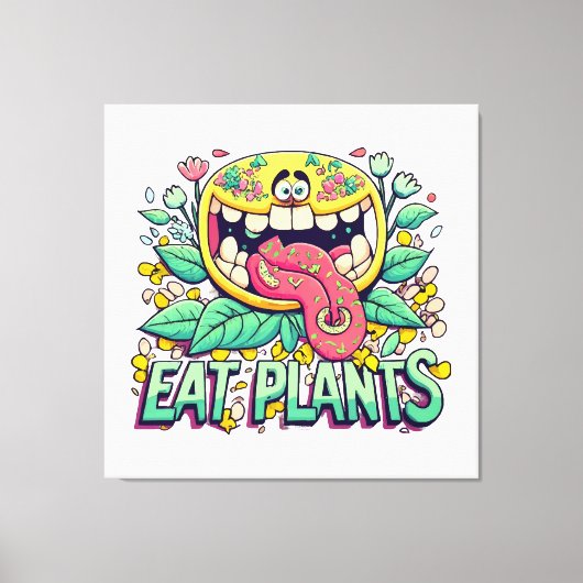 植物を食べよう キャンバスプリント (正面)
