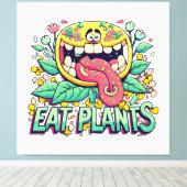 植物を食べよう キャンバスプリント (インサイチュ (ウッドフロア))