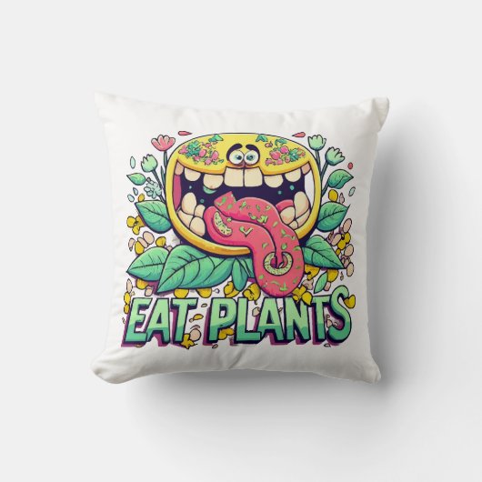 植物を食べよう クッション (正面)
