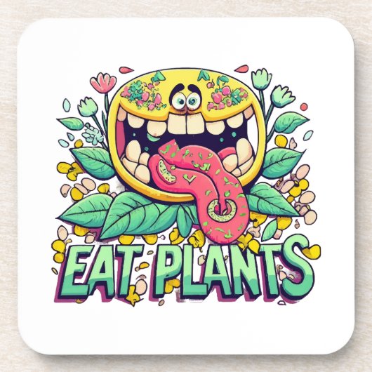 植物を食べよう コースター (正面)