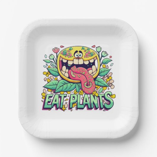 植物を食べよう ペーパープレート (正面)