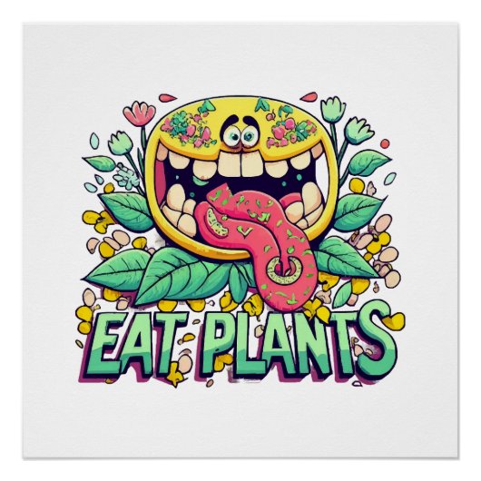 植物を食べよう ポスター (正面)
