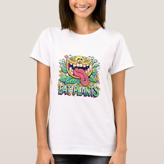 植物を食べよう Tシャツ (正面)