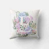 植物アルファベット紫陽花 クッション (裏面)