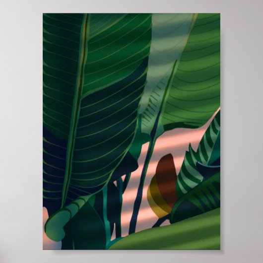 植物イラストレーション ポスター (正面)