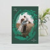 植物インプレッション枠クリスマス シーズンカード (スタンド正面)