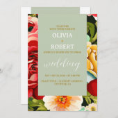 植物エレガントバラ 招待状 (正面/裏面)