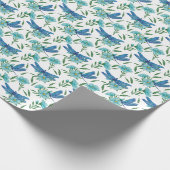 植物エレガントフローラ及び青トンボ ラッピングペーパー (角)