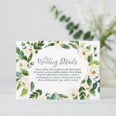 植物エレガントリースタイルの花輪ガーデンウェディング詳細 エンクロージャーカード (スタンド正面)