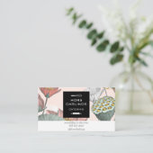 植物エレガント蓮のケータリング，ベーカリー， pvtシェフ 名刺 (スタンド正面)