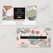 植物エレガント蓮のケータリング，ベーカリー， pvtシェフ 名刺 (正面/裏面)