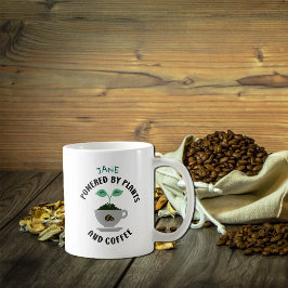 植物カスタムとコーヒーで動くビーガン コーヒーマグカップ