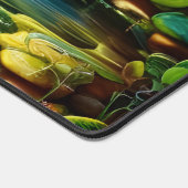 植物カラフルと平和なウォーターフォール庭園 デスクマット (コーナー)