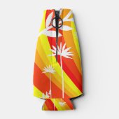 植物カラフルイラストレーション ボトルクーラー (裏面)