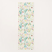 植物カラフル花と葉柄の風呂へ ヨガマット (正面)