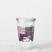 植物カラフル葉名モノグラム アクリルタンブラー (裏面)