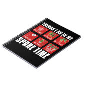 植物ガーデナーユーモアプラントウイスパーラー花 ノートブック (左側)