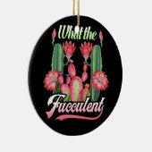 植物ガーデニングを多肉種のサボテンは セラミックオーナメント (右)