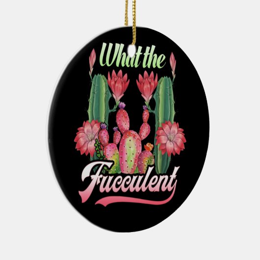 植物ガーデニングを多肉種のサボテンは セラミックオーナメント (右)