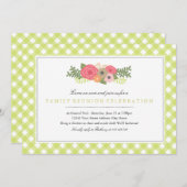 植物ガーデンファミリー懇親会招待状 招待状 (正面/裏面)