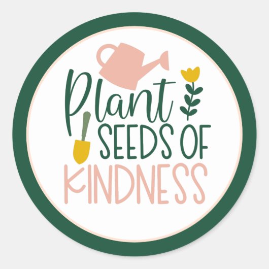 植物ガーデン自然シール ラウンドシール (正面)