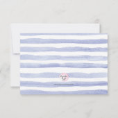 植物グリーンのベイビーシャワーアドバイスカード 招待状 (裏面)