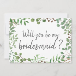 植物グリーン | 葉 | 結婚式 ブライズメイド 招待状