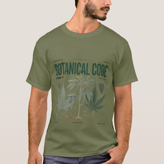 植物コード植物研究 Tシャツ (正面)