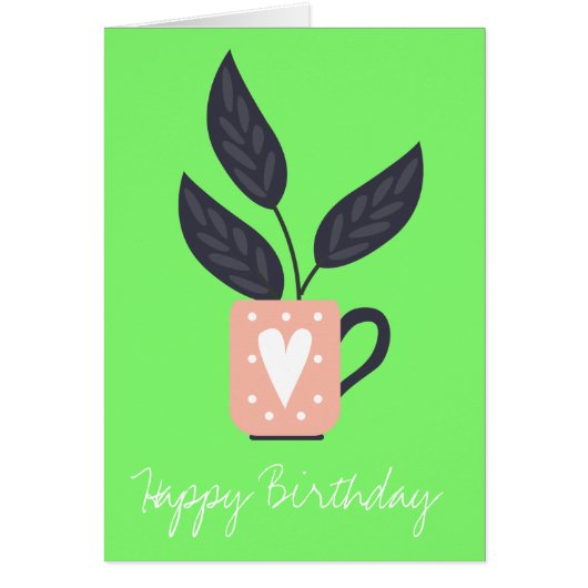 植物シンプルモダンパステル (正面)