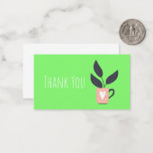 植物シンプルモダンパステル ノートカード (正面/裏面インサイチュ)