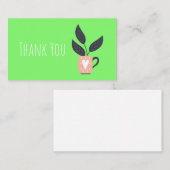 植物シンプルモダンパステル ノートカード (正面/裏面)