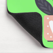 植物シンプルモダンパステル マウスパッド (コーナー)