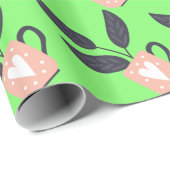 植物シンプルモダンパステル ラッピングペーパー (ロールコーナー)