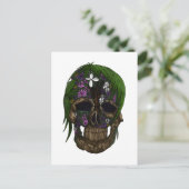 植物スカル ポストカード (スタンド正面)