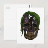 植物スカル ポストカード (正面/裏面)